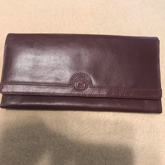 Mayfair wallet, soft craft leather , wine color - Picture 1 of 7